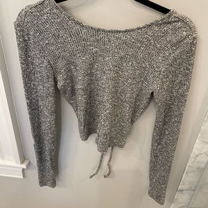 Garage top. Gray brand new w tags. Lace up back. Perfect for a teenager.